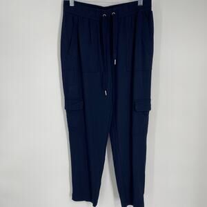 Banana Republic Joggers Women’s Small Navy Cargo ComfyCore Loungewear Nautical
